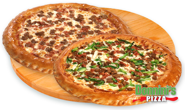 2 Large 3 Topping Pizzas $29.99